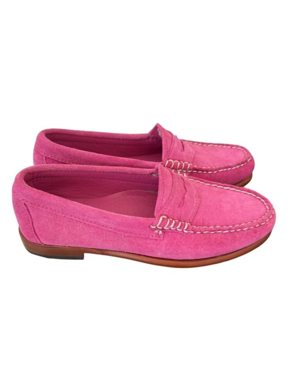 FROATS New Womens Size 5.5 Hot Pink Suede Penny Loafer Slip On Shoe